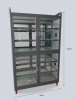 Tủ chén nhôm 1000mm màu xám Xingfa | tu chen nhom 1000mm mau xam xingfa 1
