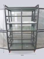 Tủ chén nhôm 1000mm màu xám Xingfa | tu chen nhom 1000mm mau xam xingfa 2