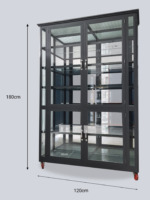 Tủ chén nhôm 1200mm 5 tầng màu xám Xingfa | tu chen nhom 1200mm 5 tang mau xam xingfa 1