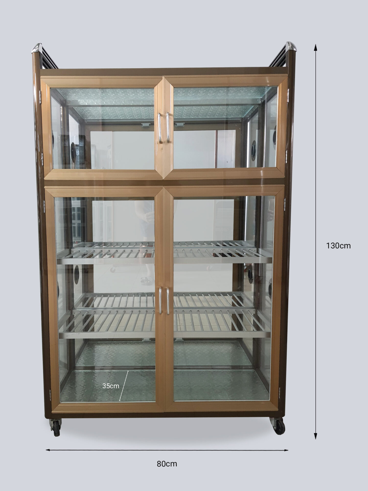 Tổng hợp các mẫu tủ nhôm kính nhỏ xinh được nhiều người mua | tu nau 2 cat 1